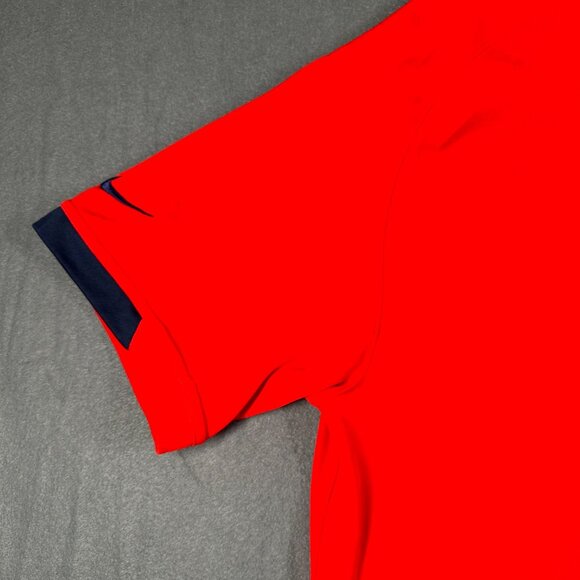Nike Polo Shirt Mens Large Red New England Patriots NFL On Field Apparel - Picture 14 of 15